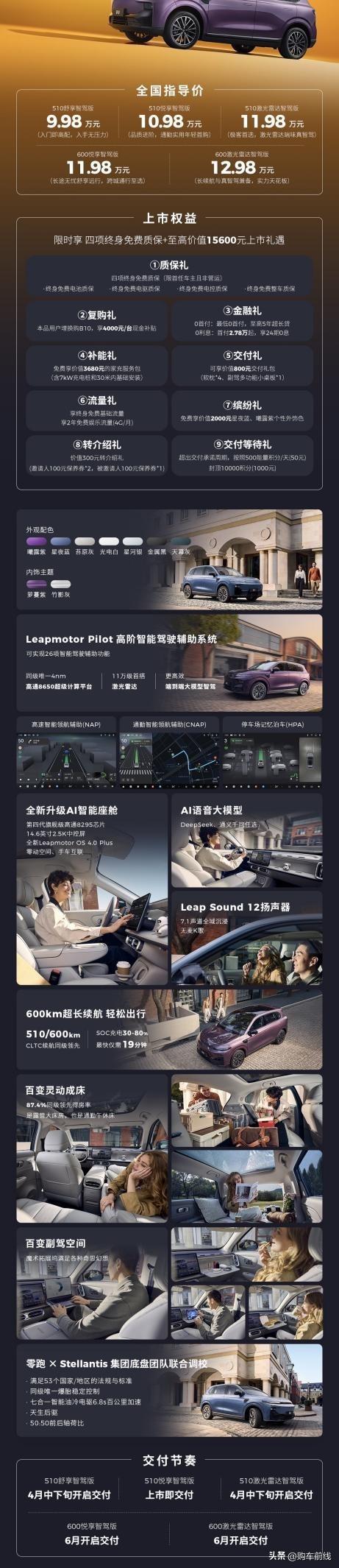 零跑这把玩真的了，竞品慌不慌？

就在今天下午，零跑B10以9.98-12.98
