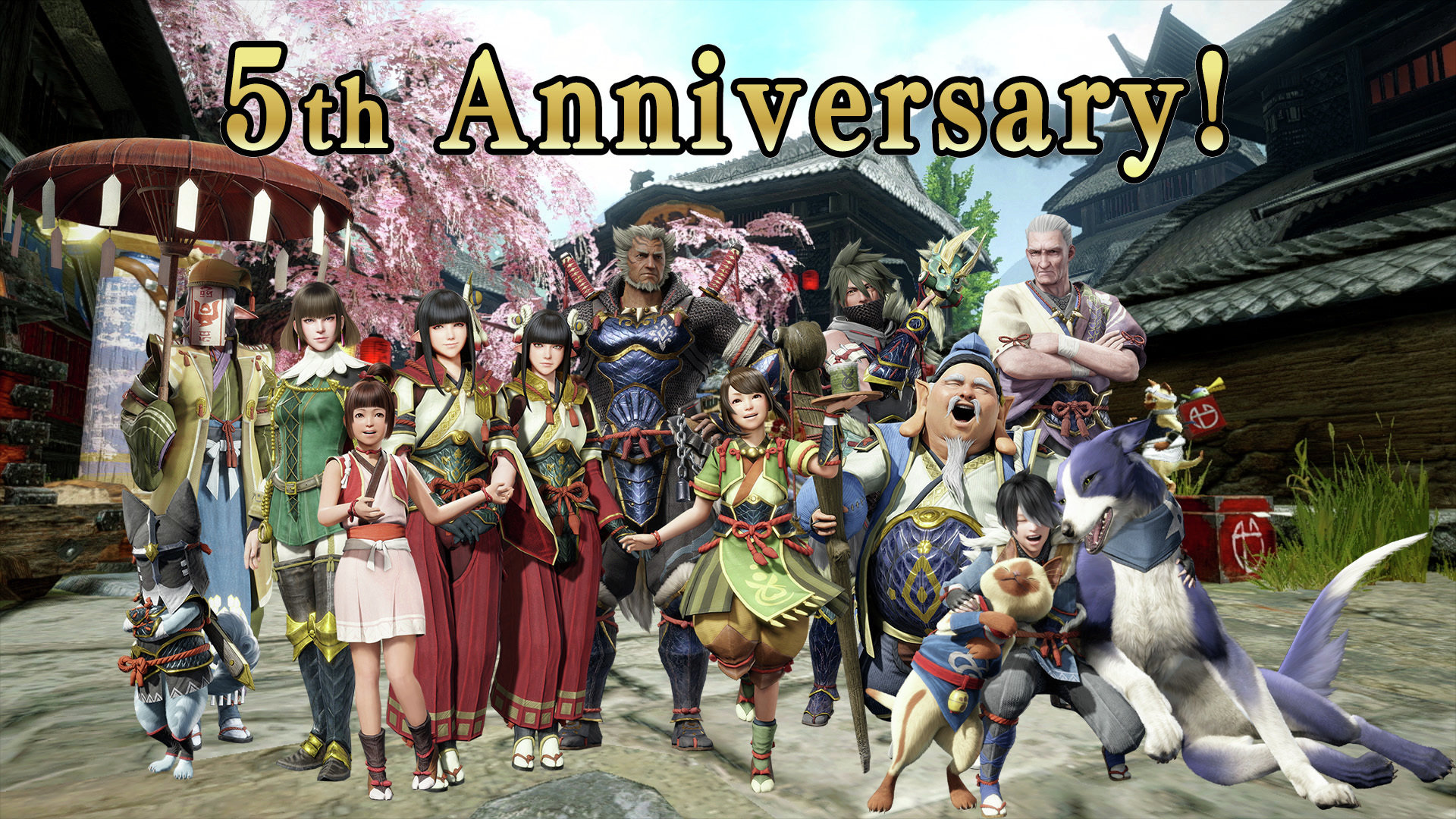 《怪物猎人崛起》发售五周年贺图公开，本作于2021年3月26日首发登陆NS平台，