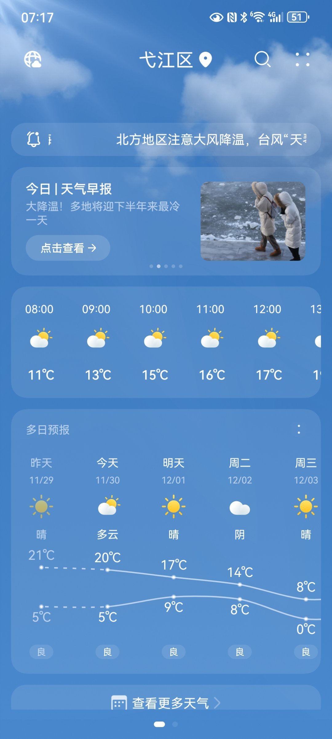 南北方同步开启干冷模式【冷空气一波接一波扩散提醒，注意防寒保暖！】看到热搜上的这