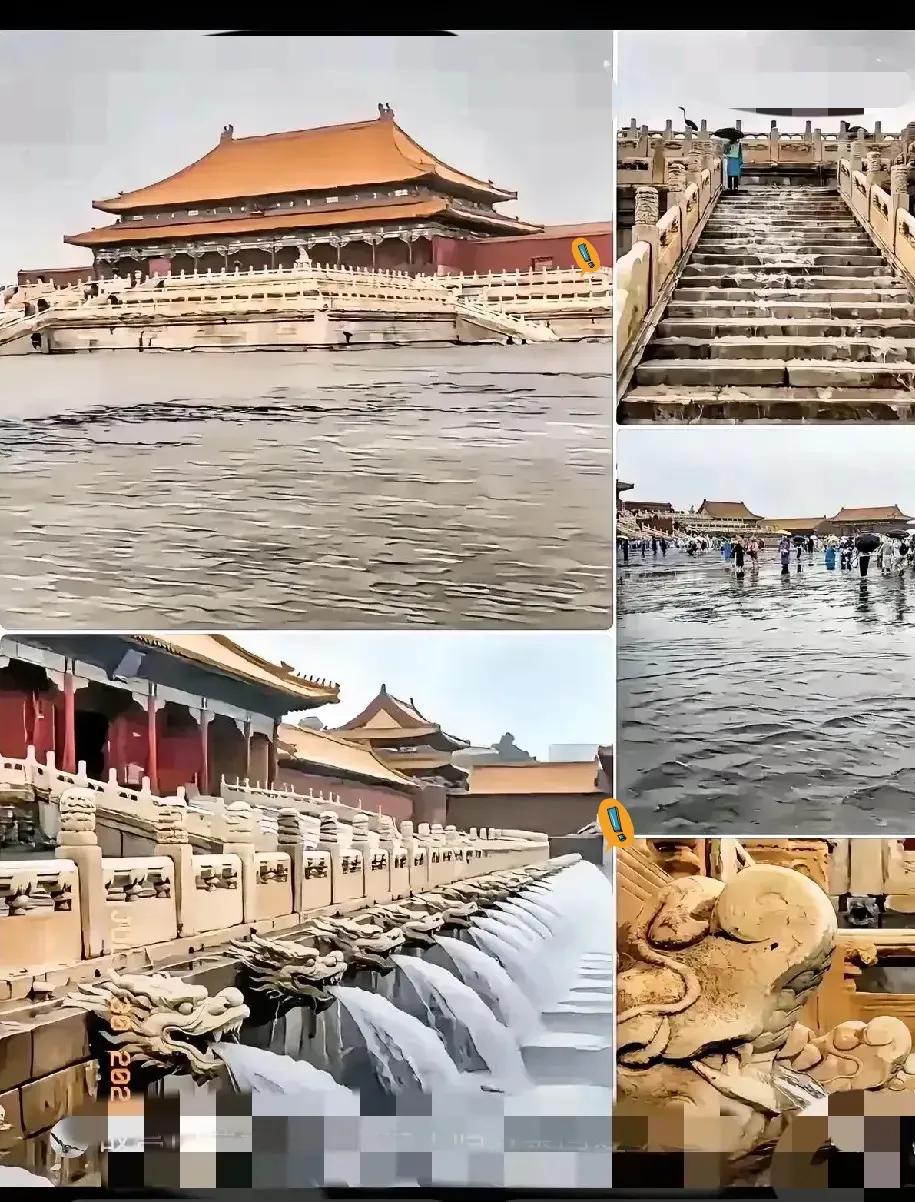  故宫专家现在估计头都大了。
谁能想到啊，
刚维护好的排水系统，竟被

清淤时竟