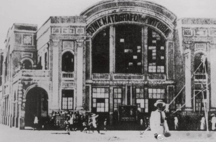 1910年1月9日澳门域多利戏院开业，这是澳门最早放映电影的固定场所历史影像 ​