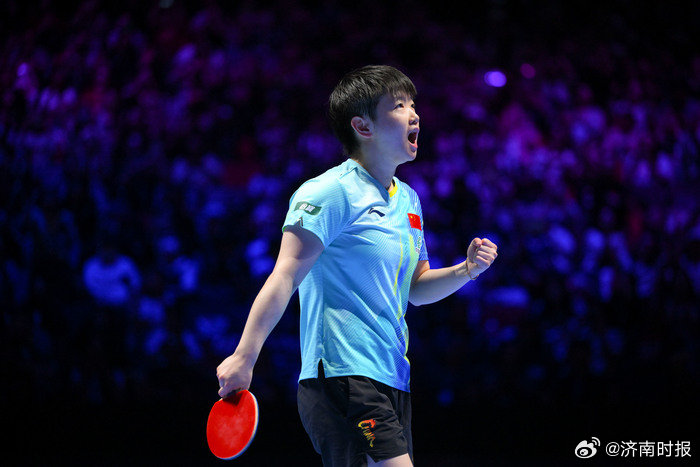 【#孙颖莎说高达创造了历史# 】#孙颖莎vs高达#  4月4日，在澳门举行的20