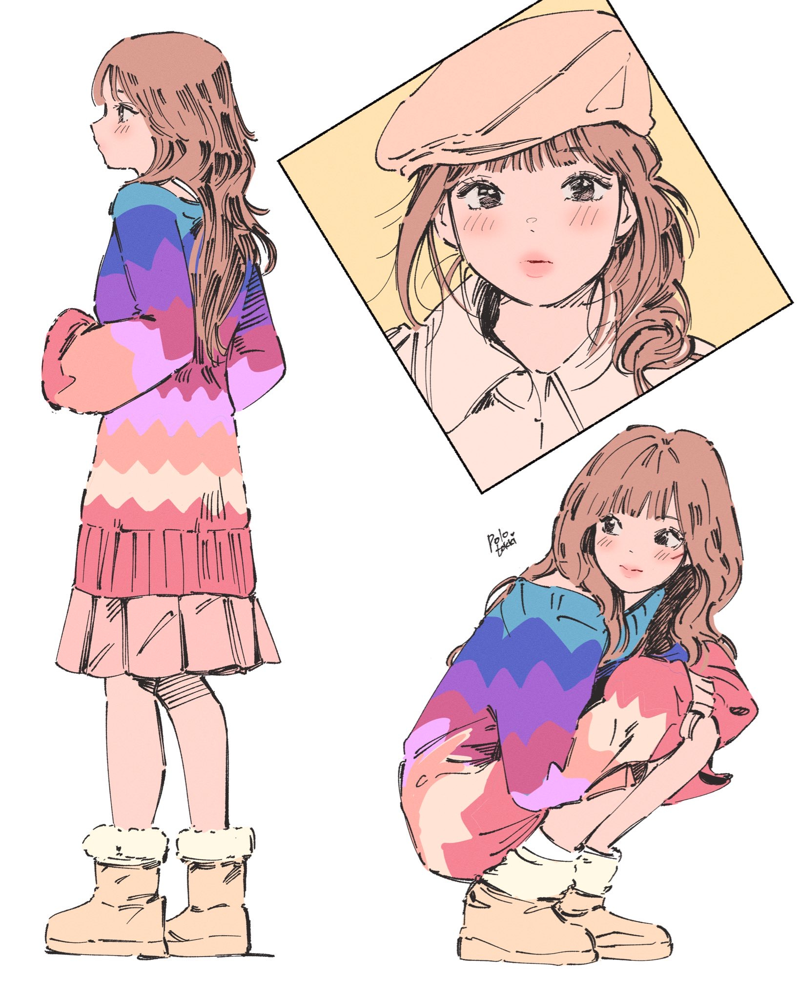 盛夏壁纸大放送动漫仲夏狂欢季 画师：폴로토끼 X：polo_tokki 
