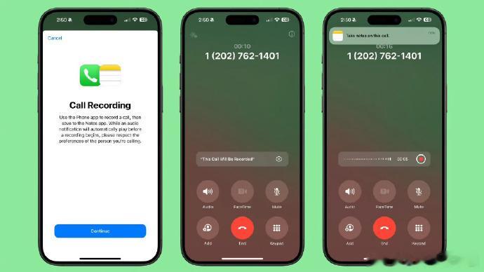 #iPhone通话录音会事先通知# 最新的iOS18.1 beta版本可以通话录