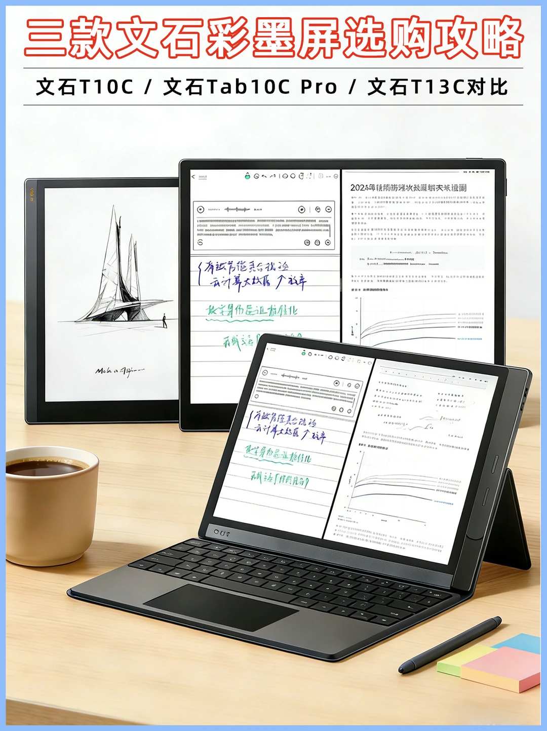 看完不纠结！文石高刷彩墨大屏系列对比