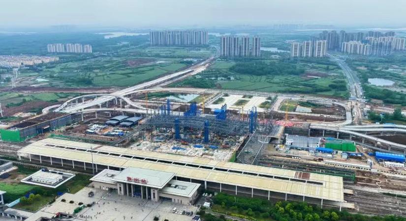 北沿江高铁滁州站最新进展
截至2026年4月，北沿江高铁滁州站站城一体融合发展项