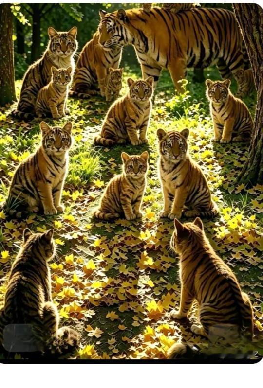 考眼力
图中画面，你能看出来有多少动物吗？得仔细点看。