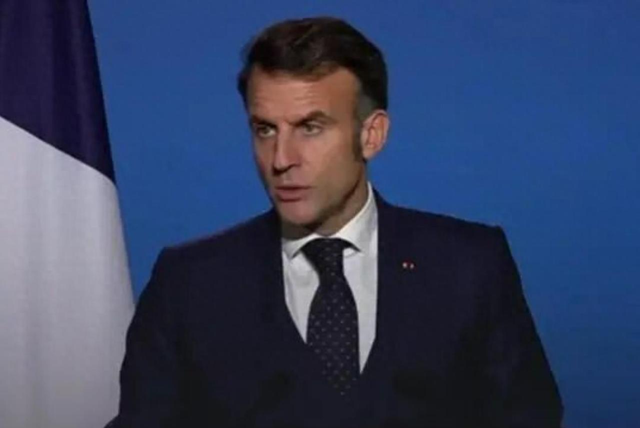 【热点评述】法国总统马克龙的态度似乎又变了。
欧盟在反俄援乌问题上，主要集中于两