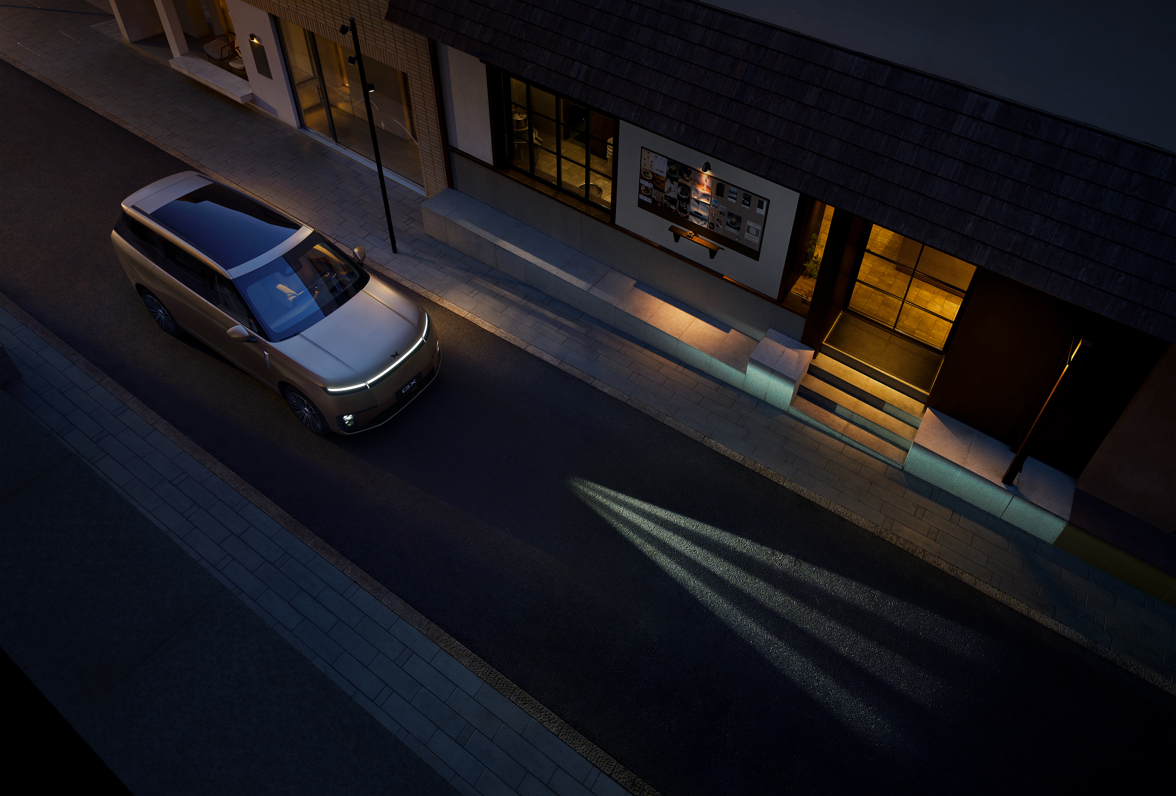 小鹏GX与华为强强联合，首发 与尊界S800同款的AI数字投影大灯，将车灯从“照