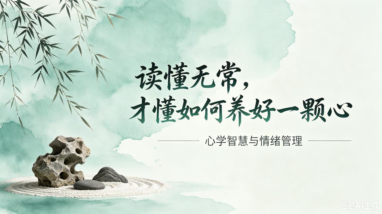 读懂无常，才懂如何养好一颗心！
 
经历过心脏起伏，才真正读懂人生的无常。
 