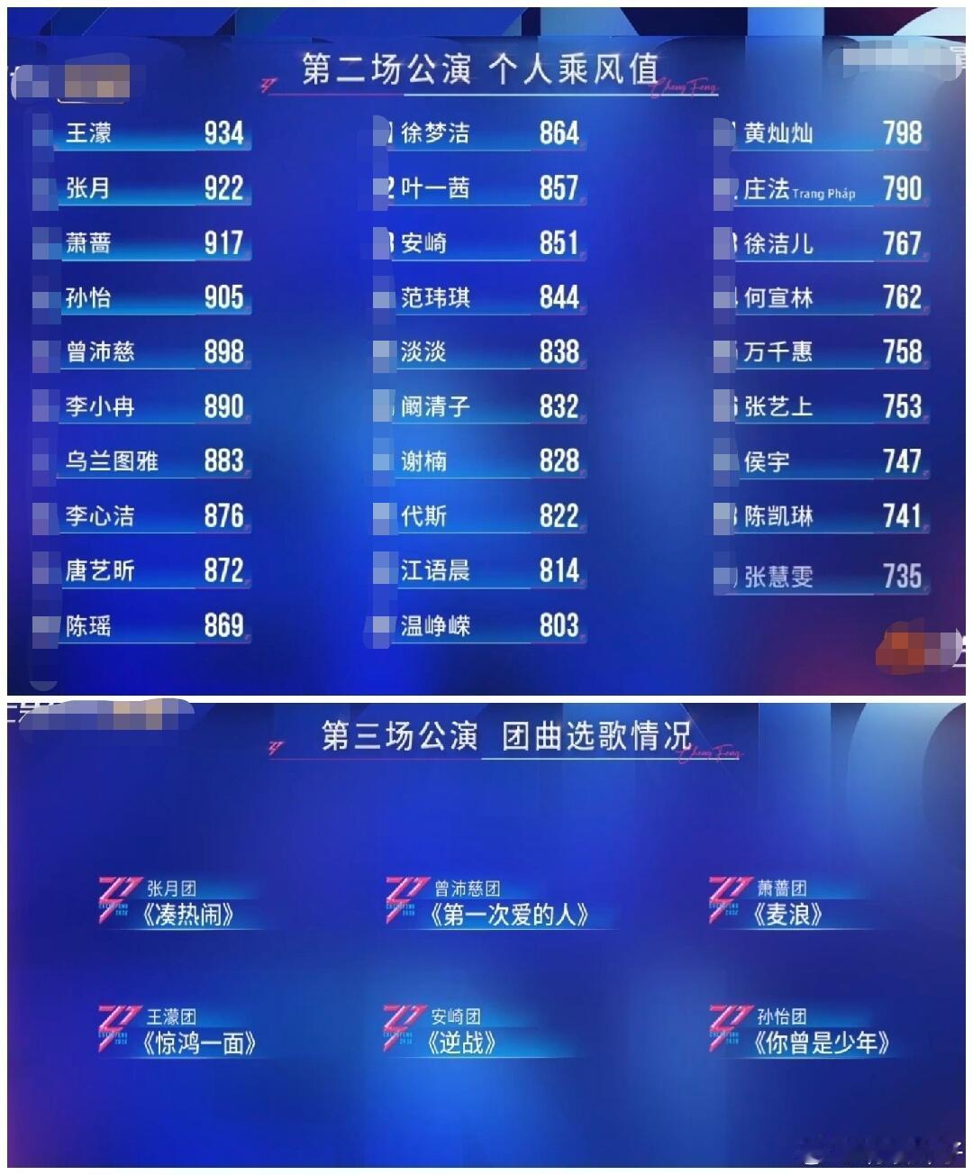 浪姐7三公选曲小考和公演规则三公还是走两个姐姐 