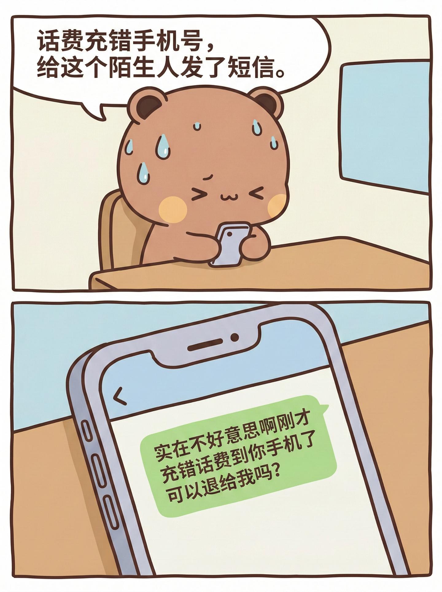 原来充话费送女朋友是真的。缘分真是妙不可言，一次偶然的失误，竟让我们相遇