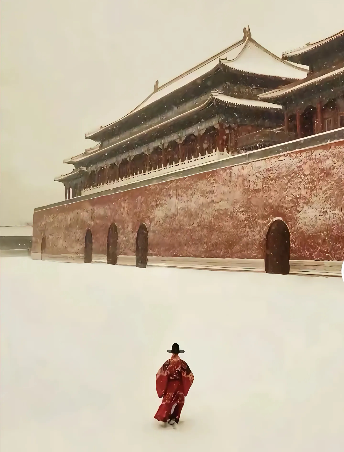 谁言天公不好客，漫天风雪送一人。 