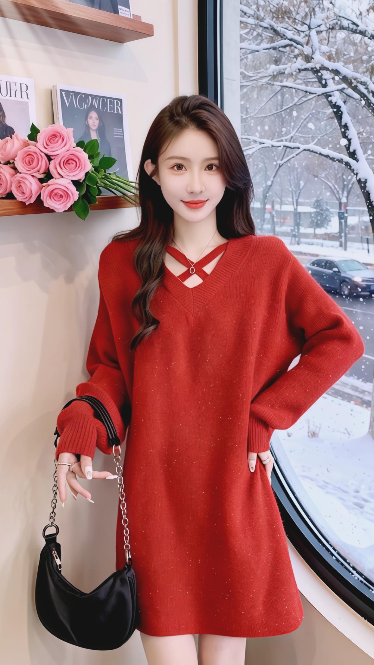 穿搭 这也太好看了 胖mm穿搭 慵懒风 毛衣