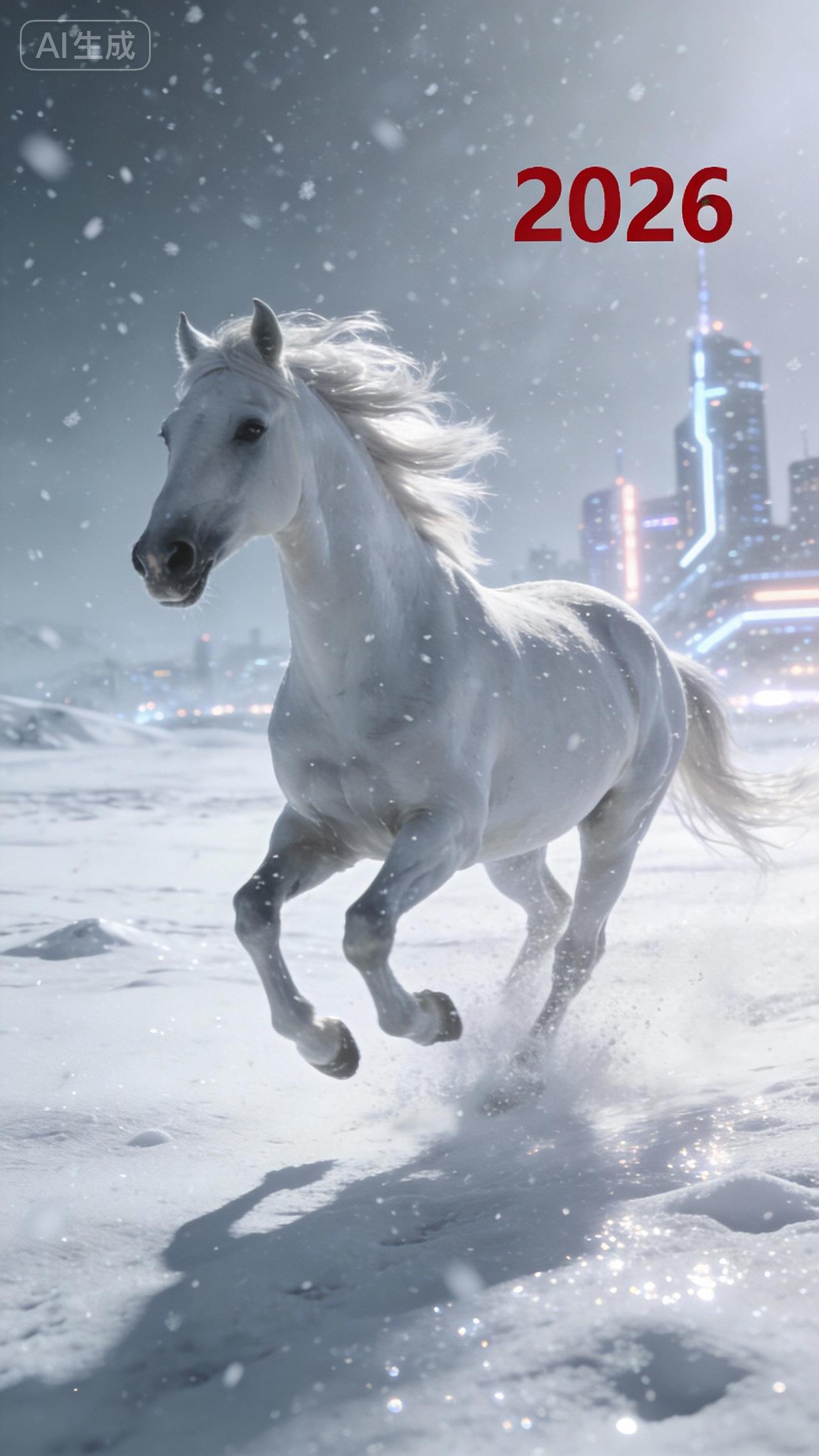 神驹踏雪开新路，瑞气临门映锦窠。
抛却烦忧寻雅趣，撷来春色入吟哦。
扬鞭再赴山河