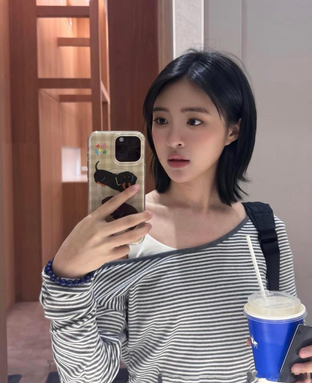 wow余皓然王中平女儿剪短发也很好看诶～ 