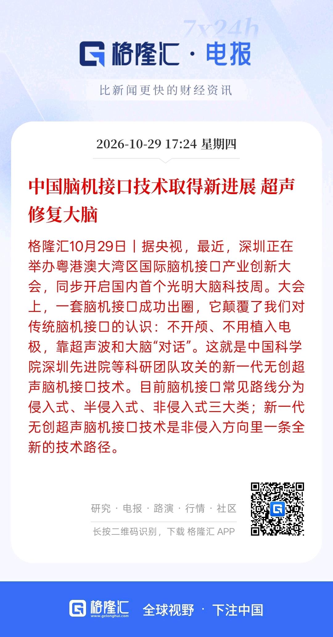 中国脑机接口技术取得新的进展，超声波修复大脑，中国脑机接口（BCI）在2026年