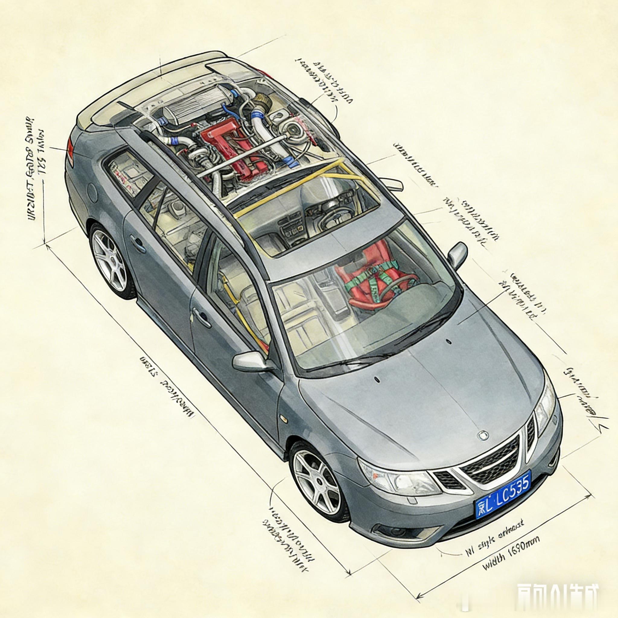 我的性能版saab，战绩从没让我失望过！请说出它的中文名！🧧 