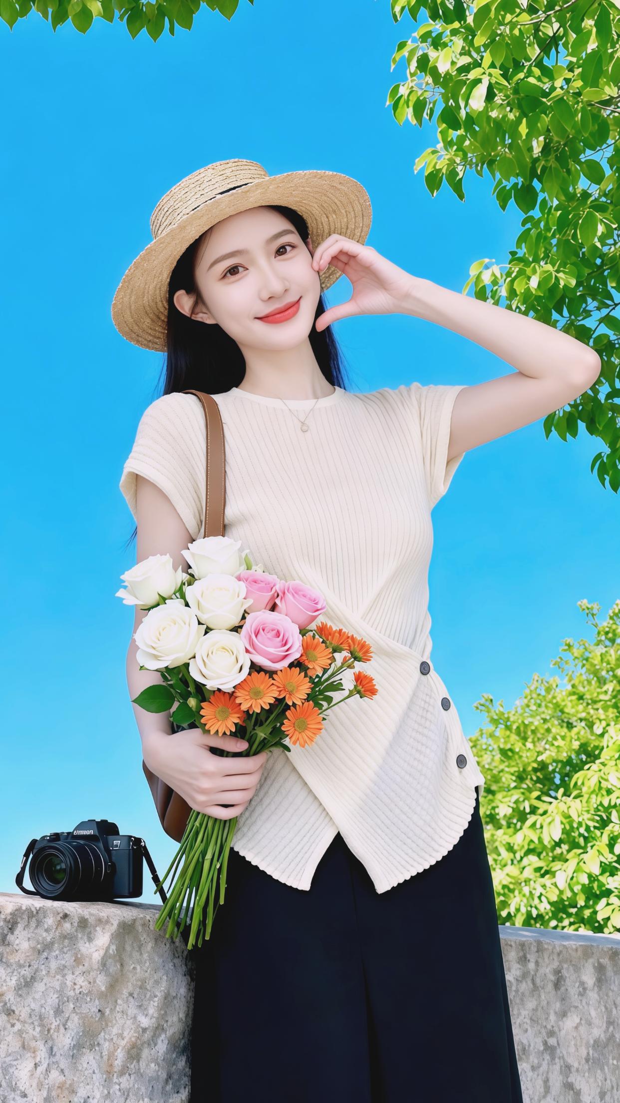 穿搭 时尚 短袖