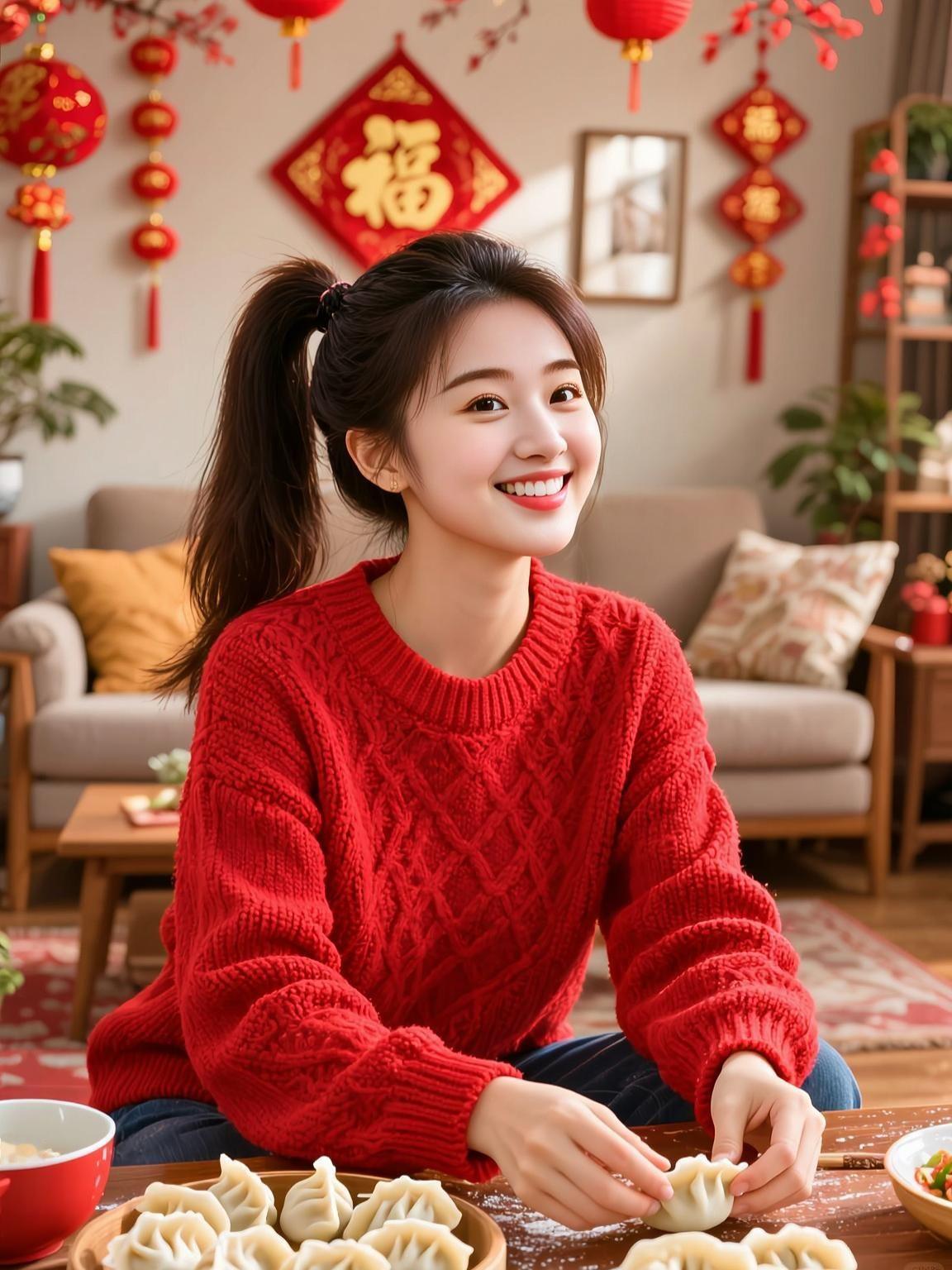 我爱你，关你什么事？千怪万怪也怪不到你身上去。AI新年温馨写真