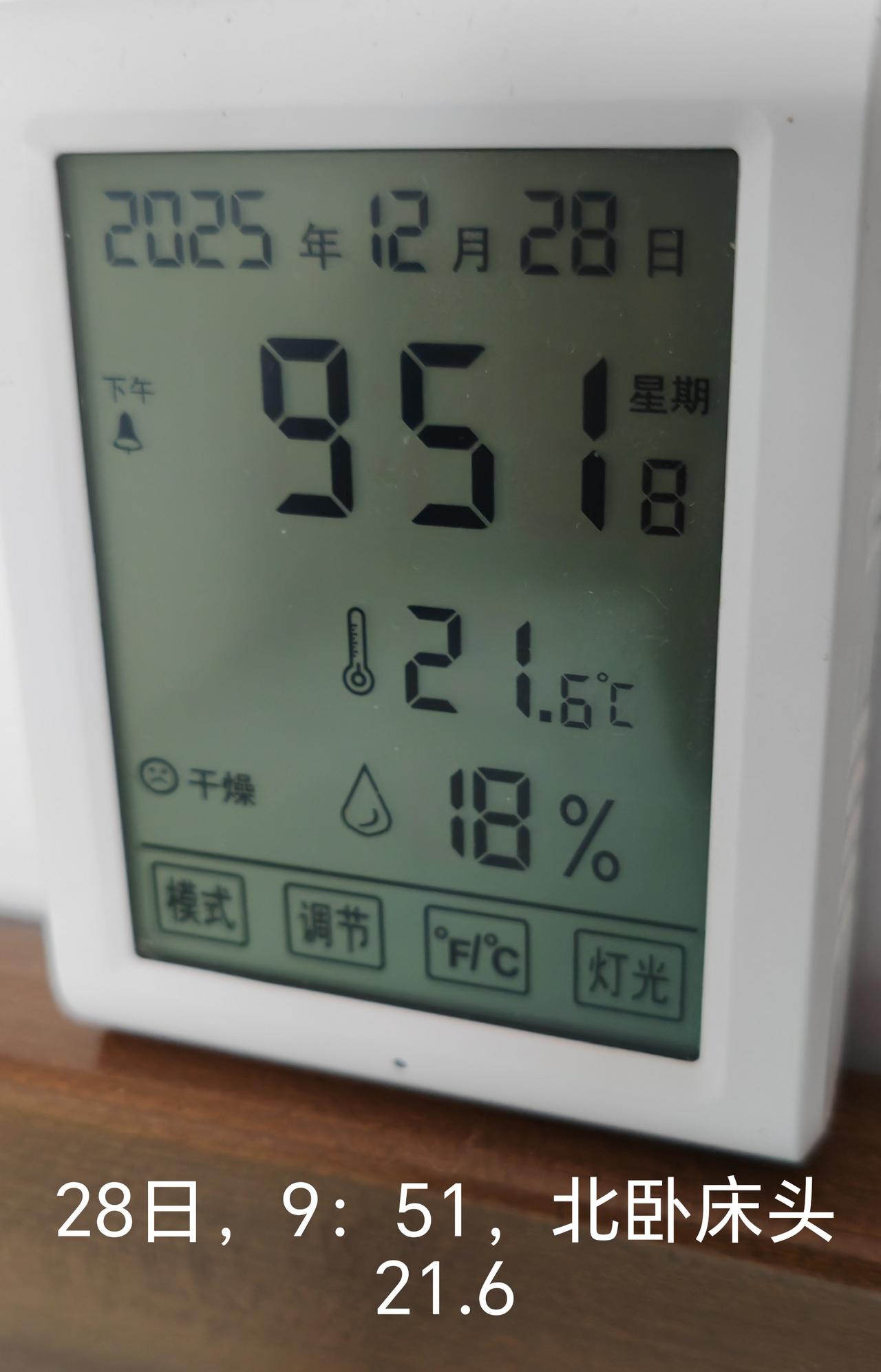 气温回升7—8℃，又逢艳阳高照，室内温度终于回升了1度多～

25—26日，今年