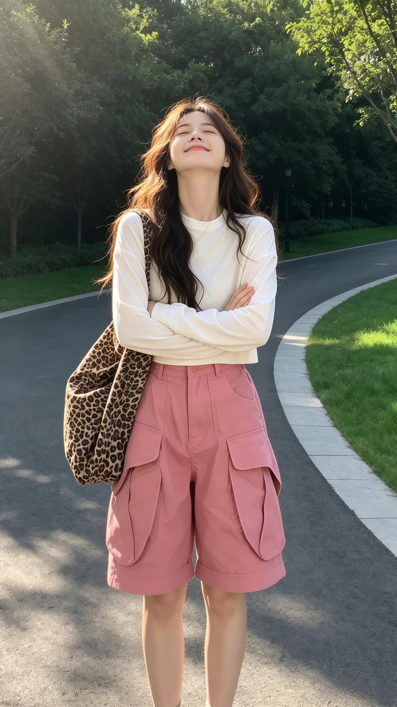 多巴胺工装阔腿裤 穿搭夏季穿搭 韩系穿搭舒适透气又凉快