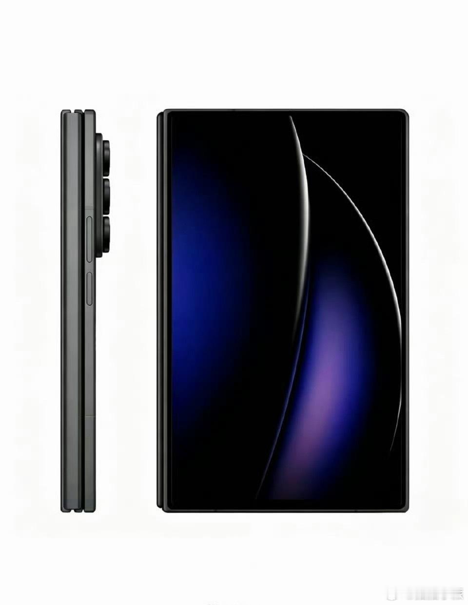 三星阔屏三折叠手机曝光，感觉就是为了阔折叠这一波热度，毕竟三折叠就没起来，阔折叠