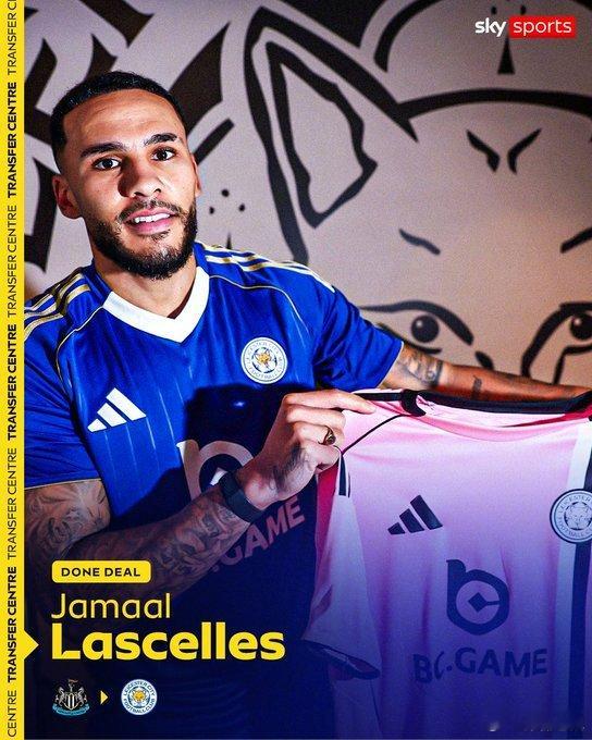 【官方】莱斯特城签下32岁的纽卡后卫拉塞尔斯，他在纽卡效力12年，出场253次，