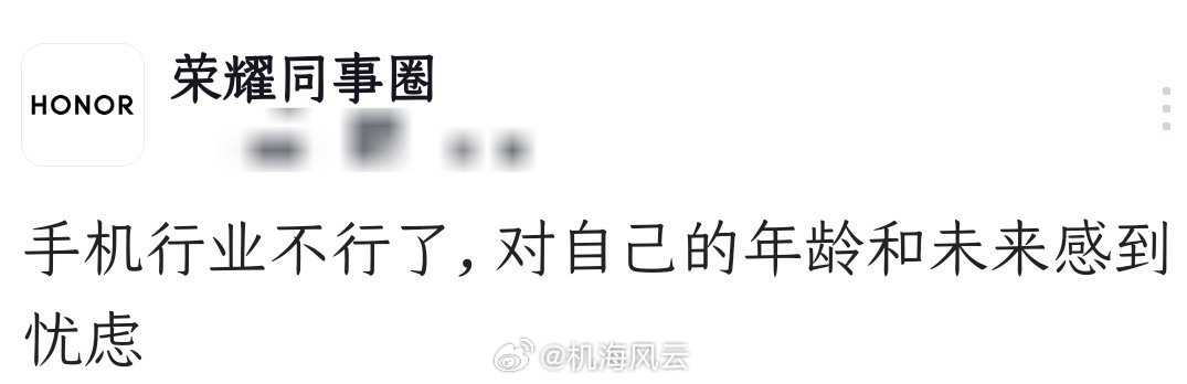 手机行业虽然正经历史诗级“灾年”，但TOP5还是能活下去、活很久的！当行业有悲观