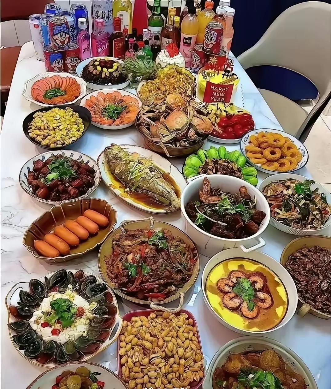 老公的青梅竹马要来家里吃饭，我照这样整一桌，会不会太丰盛了？