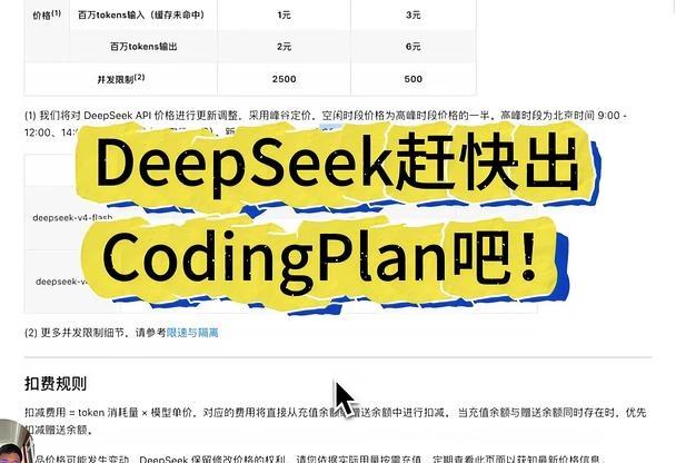 DeepSeek明天就要涨价了，感觉要快要用不起啦 deepseek cod
D