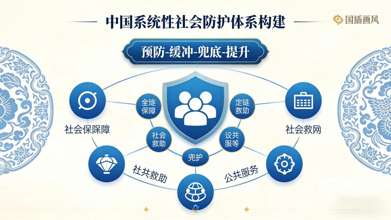 以美国“斩杀线”为镜鉴：中国系统性社会防护网的构建逻辑与实践启示
 
美国社会部