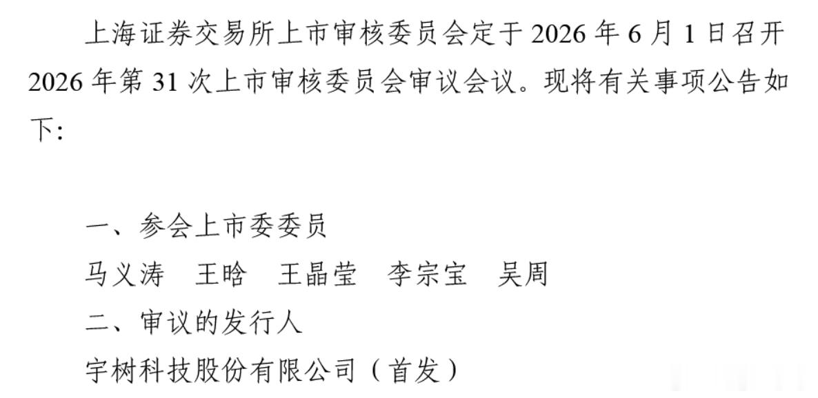 人形机器人 “一哥” 宇树科技，6 月 1 日科创板上会，有望成 A 股人形机器