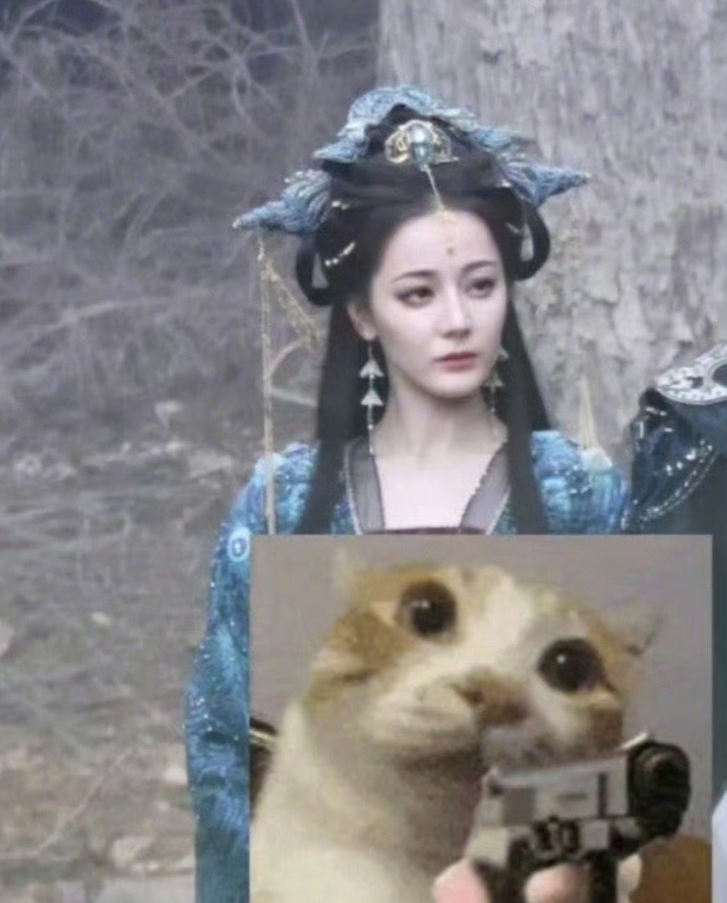 热巴粉丝要发包结果来了个牛角包 ​ ​​​