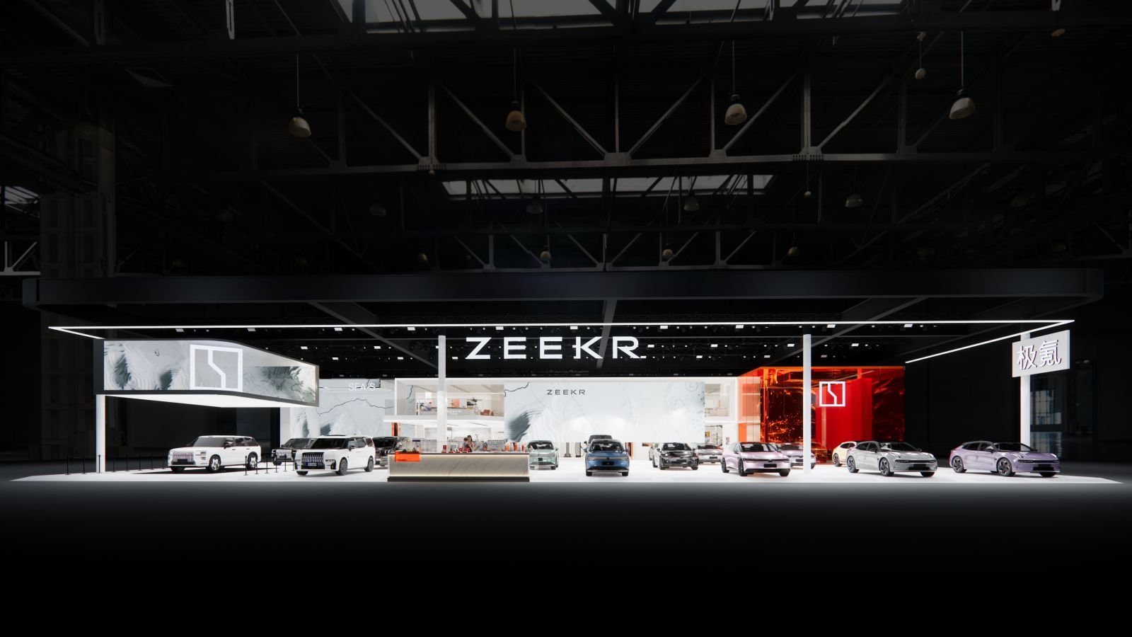 极氪品牌携全系豪华车型参展，发布极氪9X交付突破1万台的成绩，同步公布多项用户权