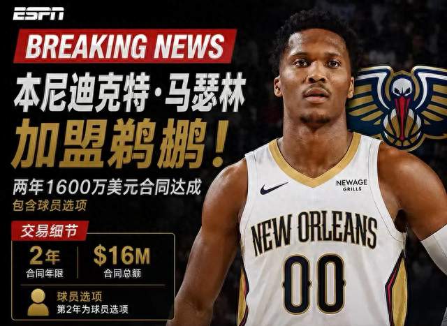 血亏！快船白白放走猛将，鹈鹕2年1600万捡漏顶级侧翼