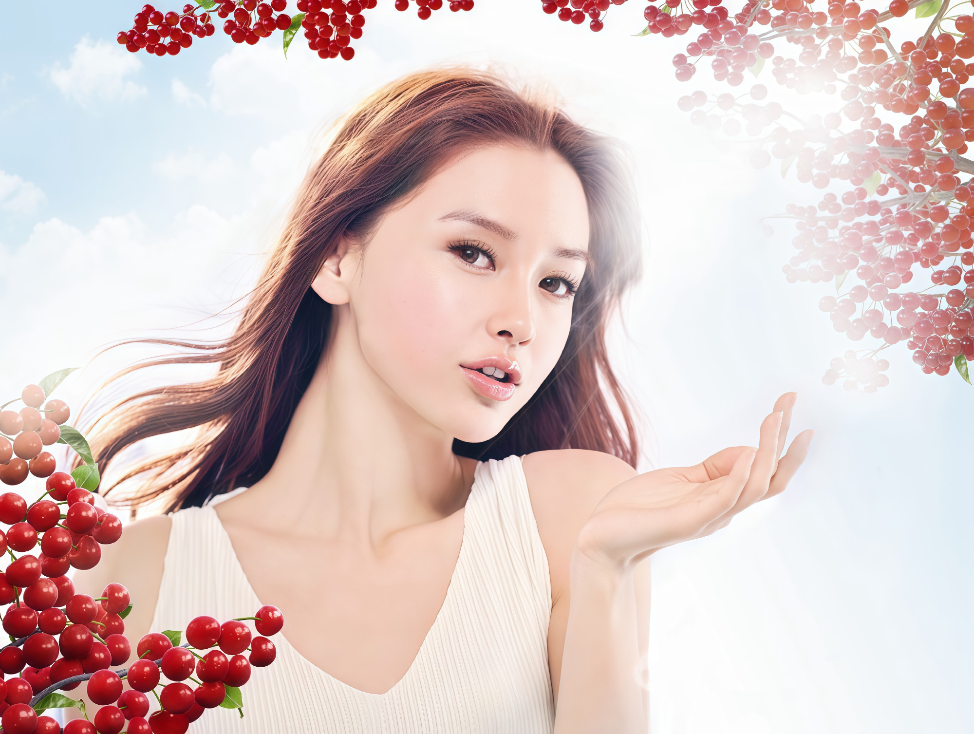【angelababy 】2008年 养生堂天然维生素C 平面广告模特2️⃣ 