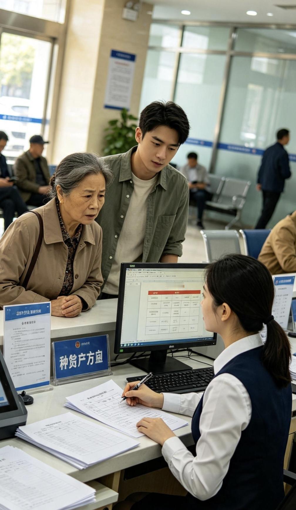 今天带着儿子去不动产中心办理房产过户，本以为只是简单改个房产证名字，花点工本费就