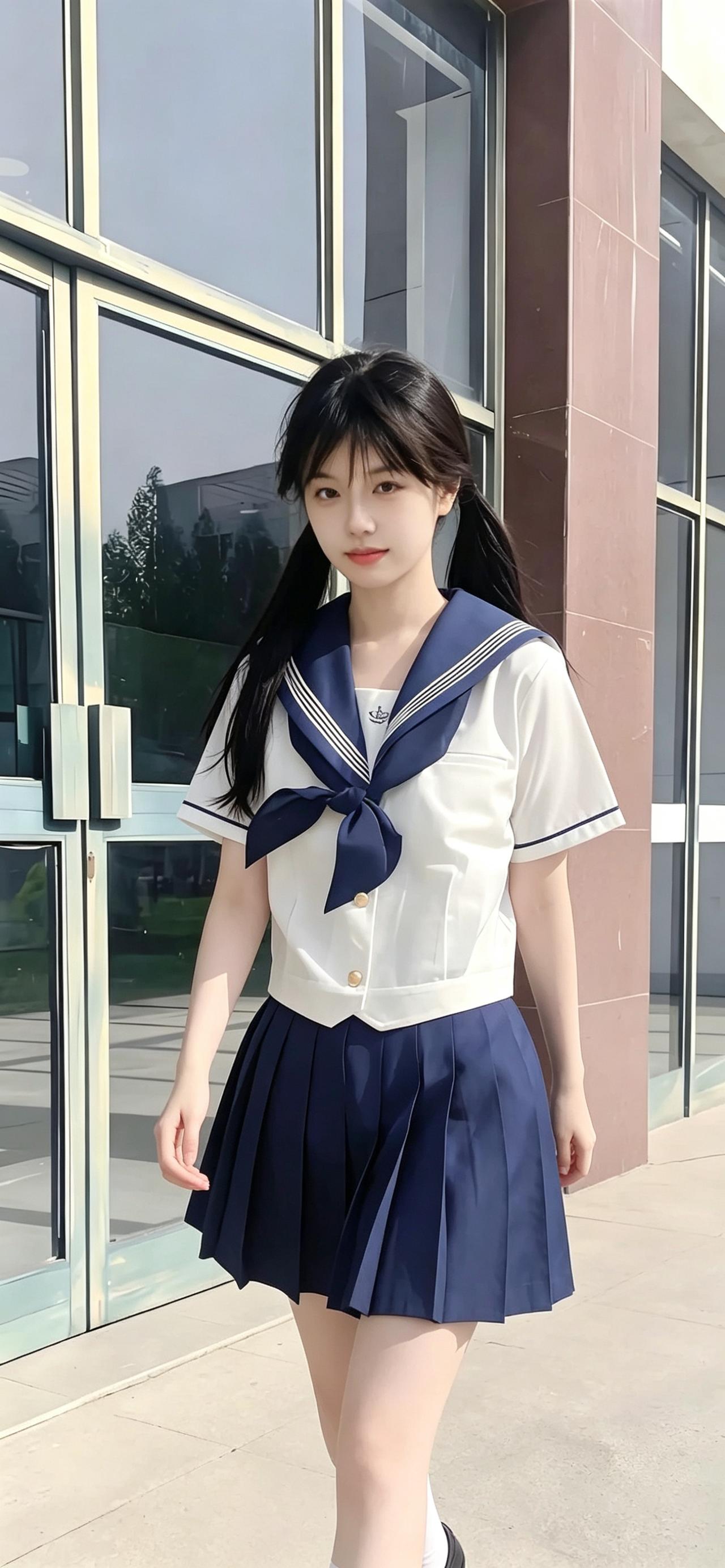 经典水手服永远的神！瞬间化身元气日系少女✨
谁能抵挡一套干净清爽的水手服的魅力呢