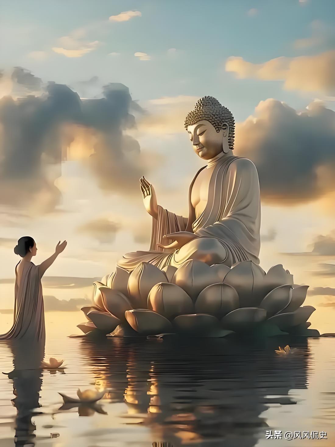 一位科学家试图劝母亲不必执着于佛与信仰，母亲轻轻反问：“如果到最后，佛陀并不存在