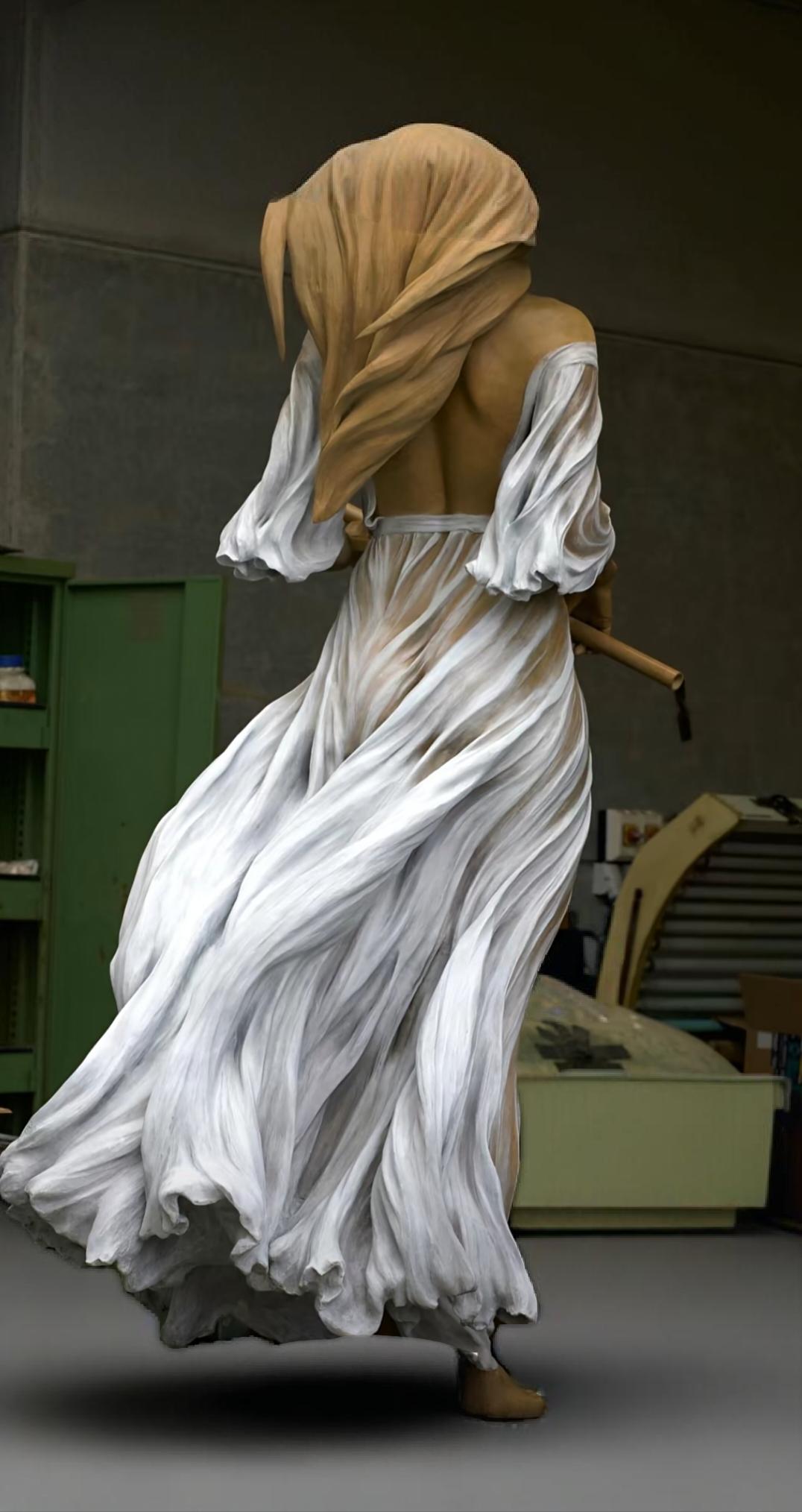 湖南姑娘，为比利时女首相做雕像。宁可为 为诗狂