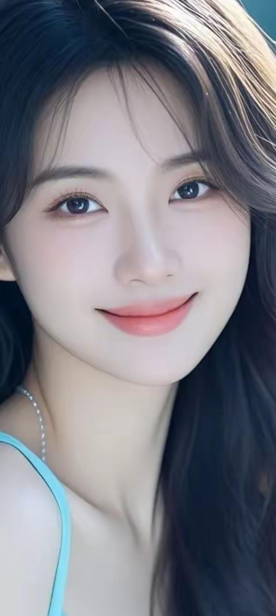 温柔甜美的微笑，让人心动的瞬间