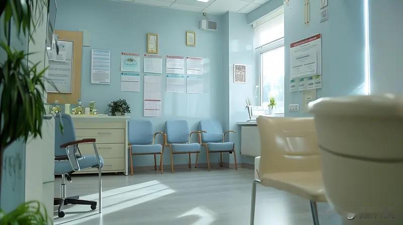 昨天去社区医院找家庭医生帮我开药
整个社区医院都没几个人，走道空荡荡的
医生们都