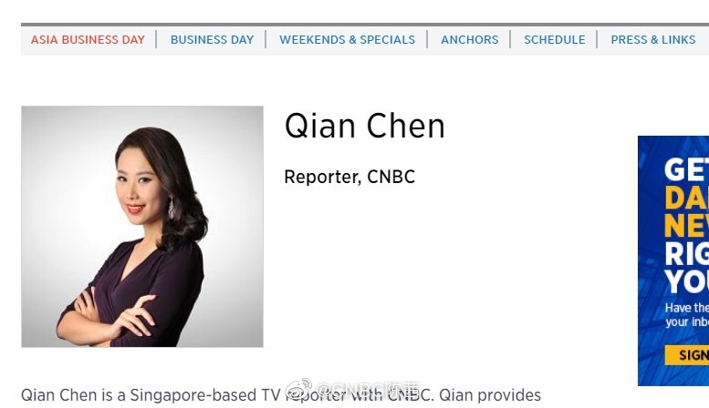 一个暂时的告别。感谢CNBC以及央视在过去五年给予的平台、指导和帮助，自己成长很
