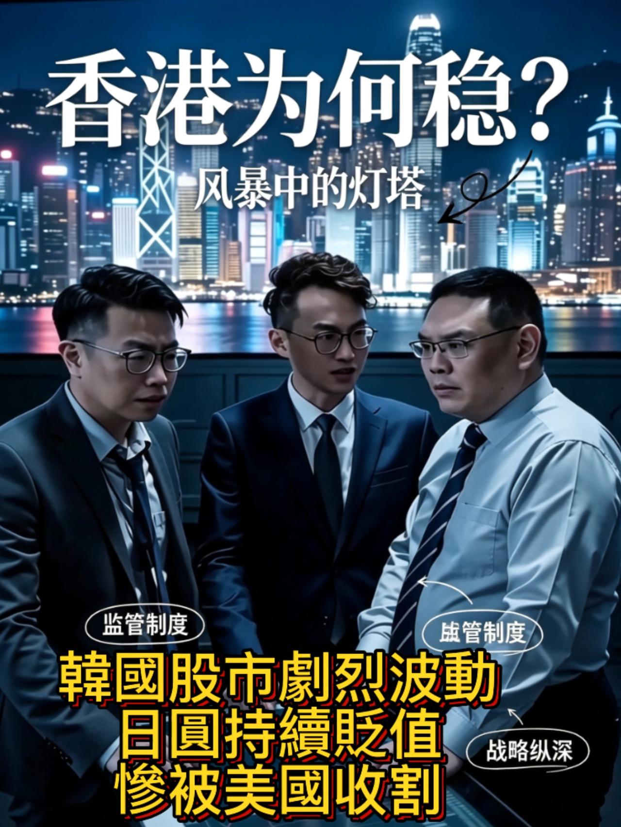 韩股剧烈波动，日圆持续贬值，香港为何稳?罗奇又胡说八道，看看韩国股市剧烈波动，日