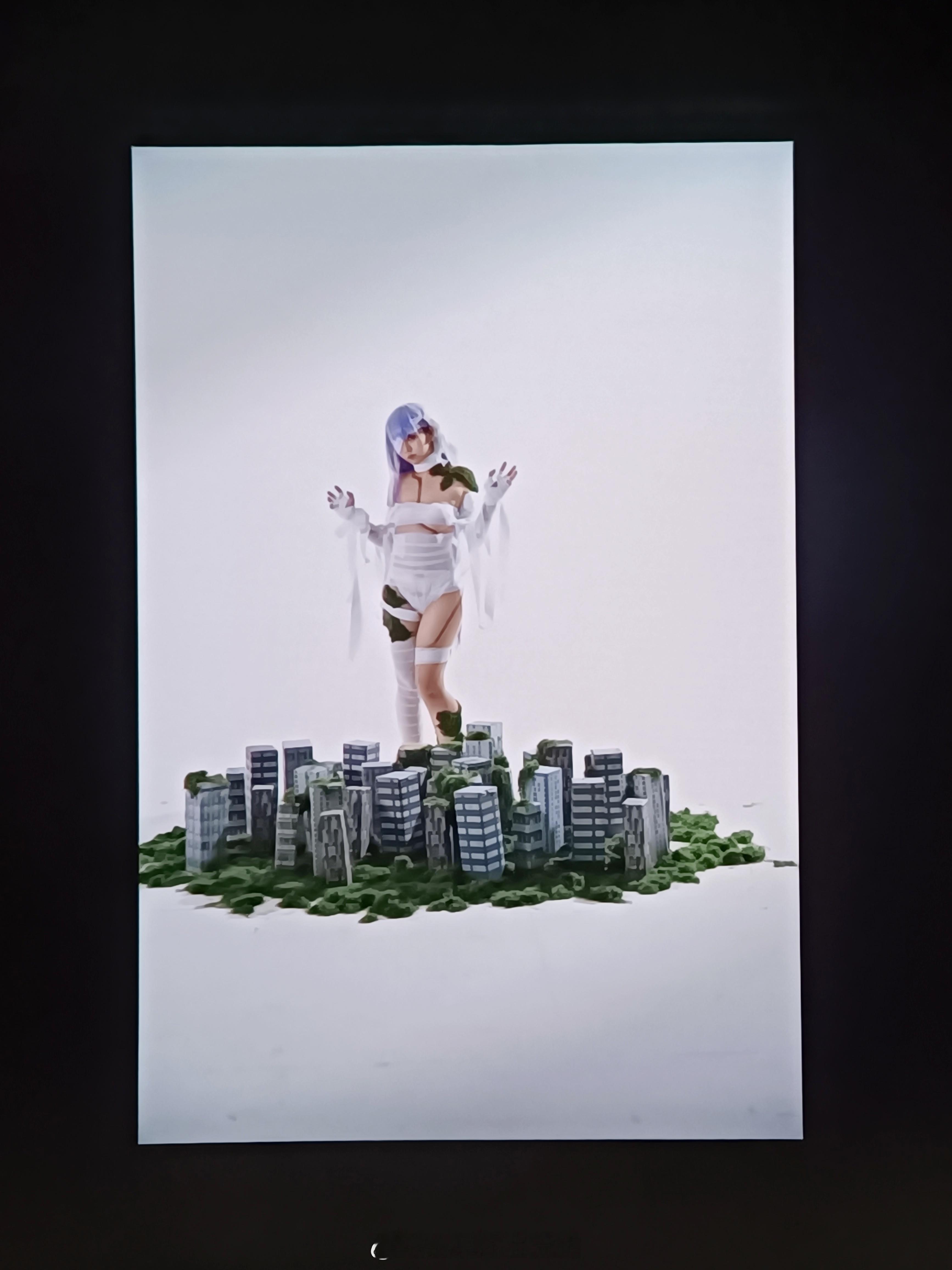 今天拍花花玩沙盘（x  揭晓一下前几天折的盒子用来做什么  妆造缠绷带贴草皮用了