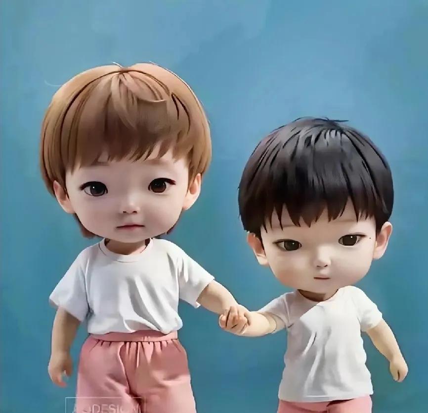 哇，好可爱的图片

谁这么有才，海产姐妹太可爱了。姐姐牵着妹妹的手，妹妹拉着姐姐
