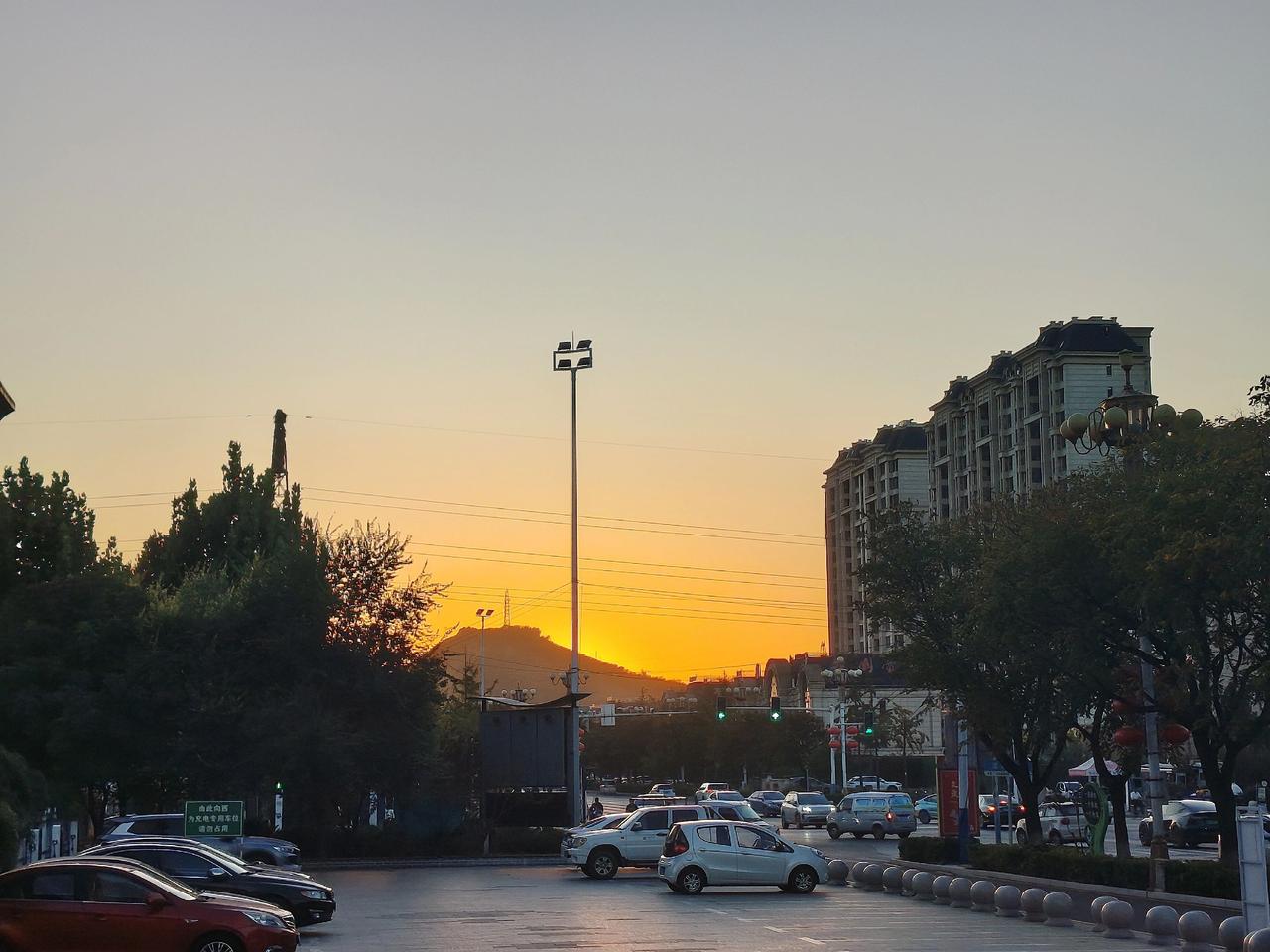 城市景致 晚霞街景随拍 滦河滦州晚霞街景随拍