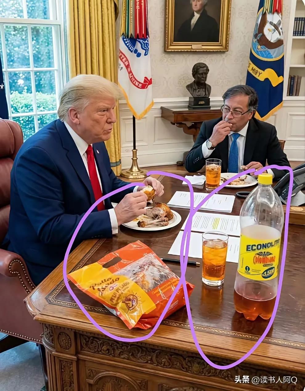 这是美国总统特有的待客之道，应该是非常周全，客人舒服，主人也舒服。在这样的问题上