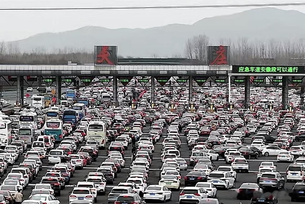 虽在排队，但心向美好。祝大家堵得舒心，走得平安，马年开门红，事事都顺心！[心][